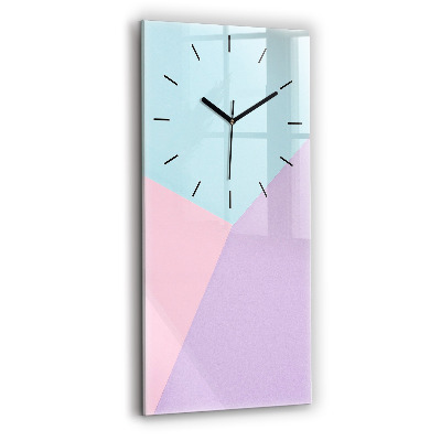 Horloge murale verticale Motif pastel
