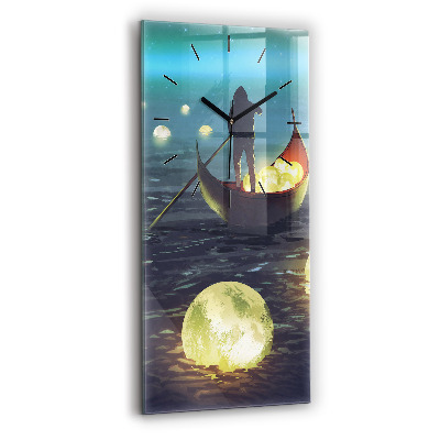 Horloge murale verticale Abstraction