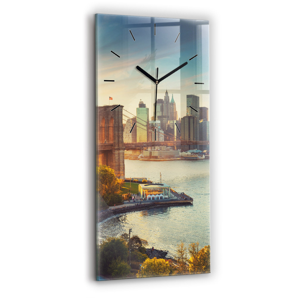 Horloge rectangulaire verticale New York Manhattan