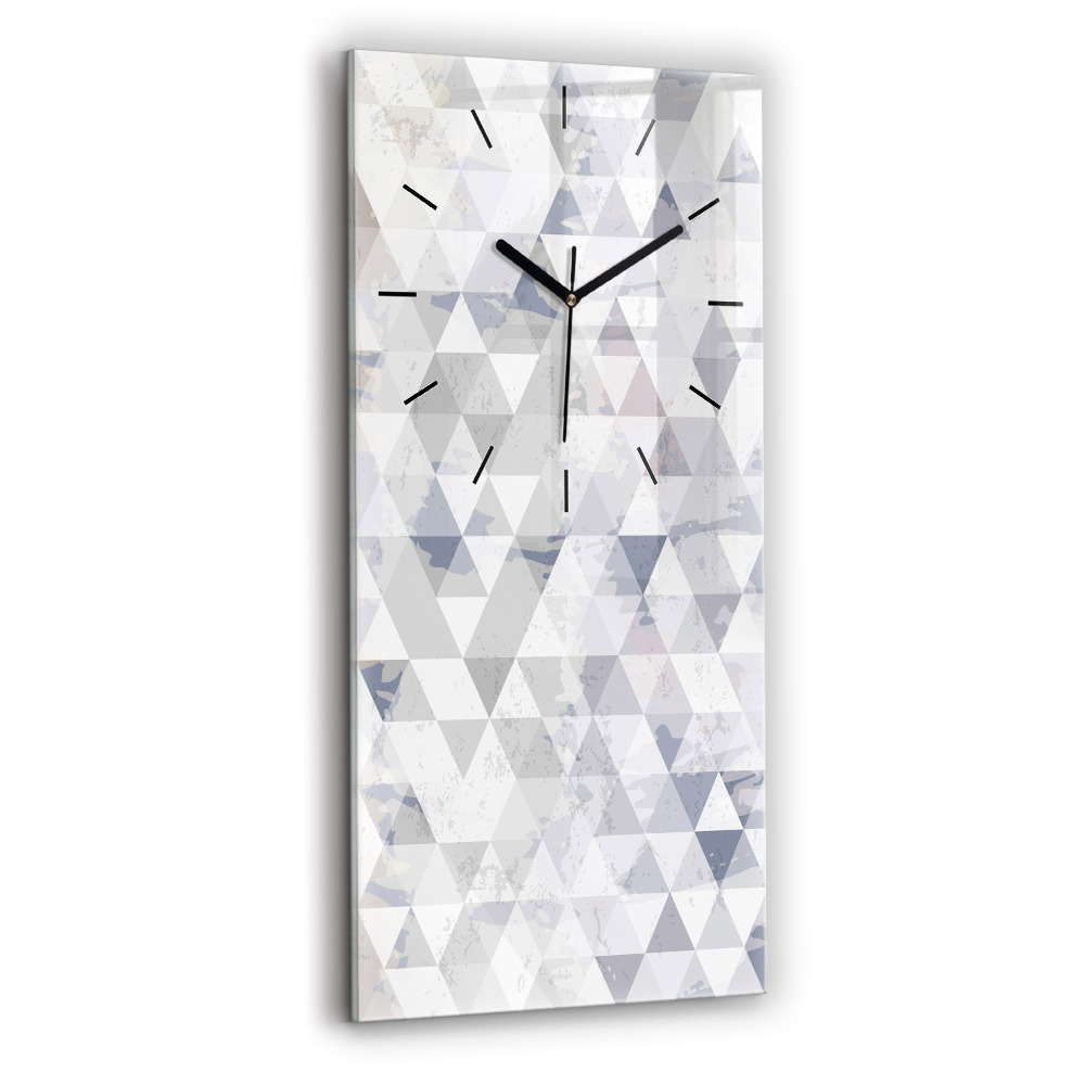 Horloge rectangulaire verticale Motif géométrique