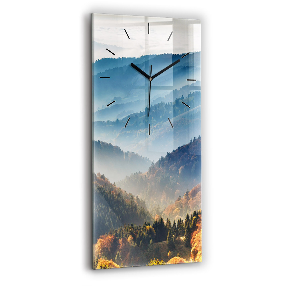 Horloge rectangulaire verticale Paysage de montagne