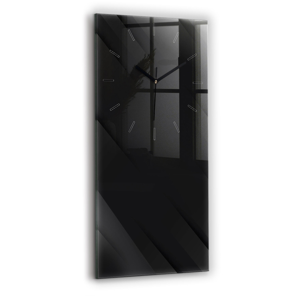 Horloge rectangulaire verticale Motif de mur sombre