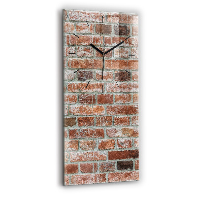 Horloge rectangulaire verticale Mur de briques