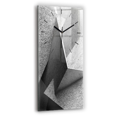 Horloge murale verticale Triangles abstraits