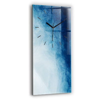 Horloge rectangulaire verticale Eau abstraite