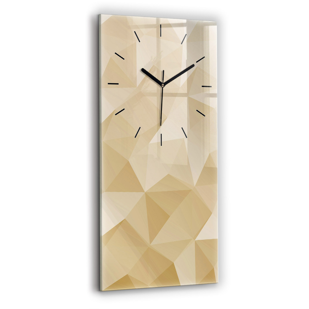 Horloge rectangulaire verticale Triangles abstrait