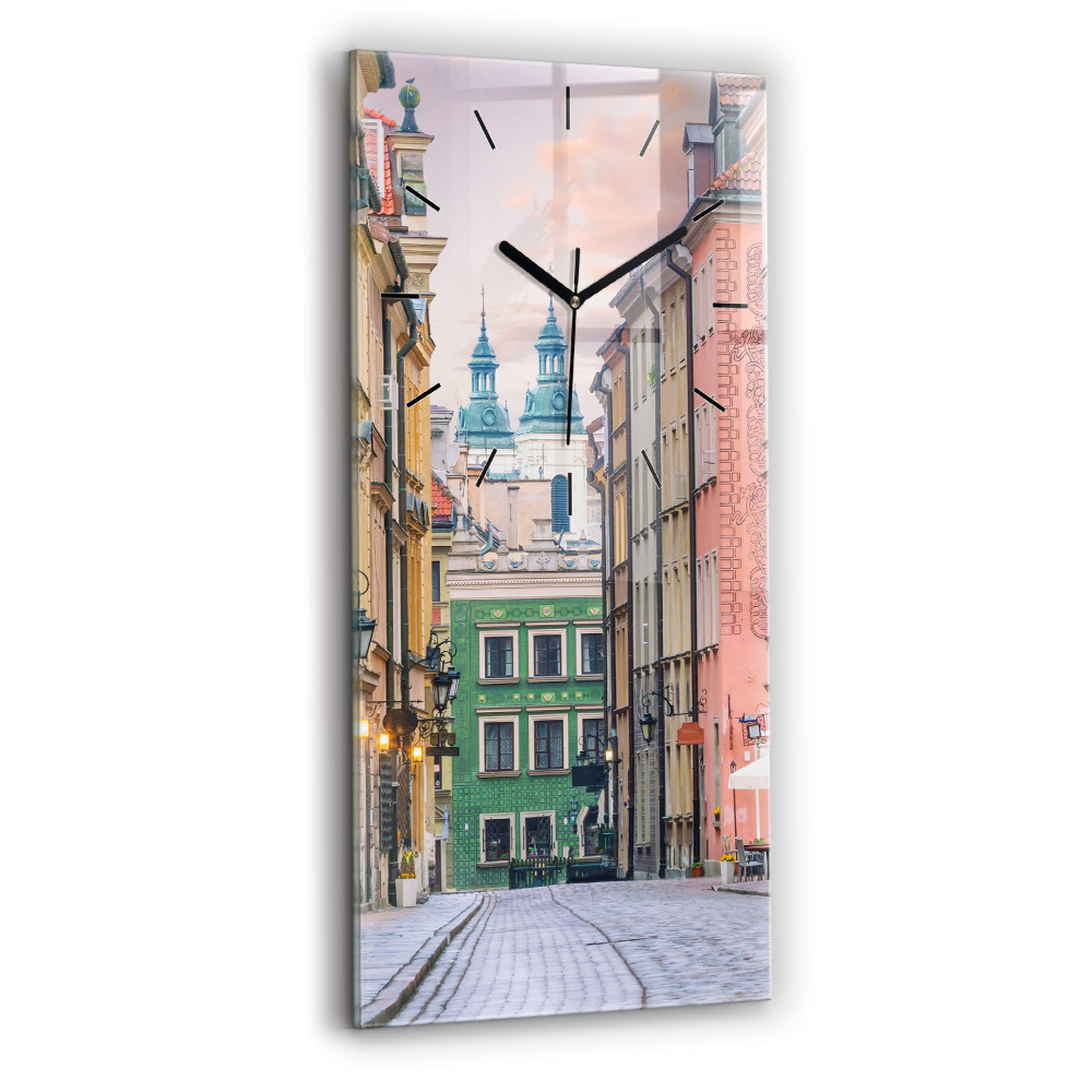 Horloge rectangulaire verticale Vieille ville de Varsovie