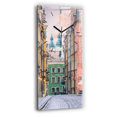 Horloge rectangulaire verticale Vieille ville de Varsovie