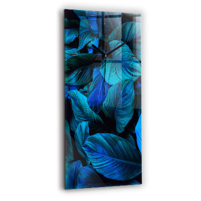 Horloge verticale en verre Nature tropicale