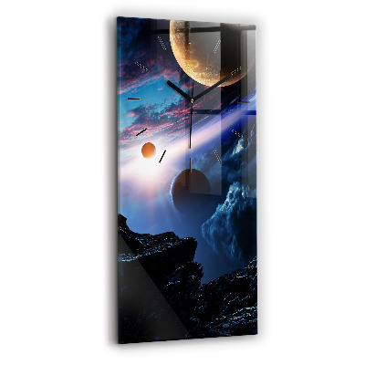 Horloge rectangulaire verticale Grande galaxie