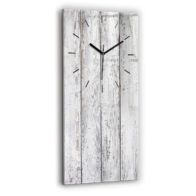 Horloge rectangulaire verticale Planches peintes