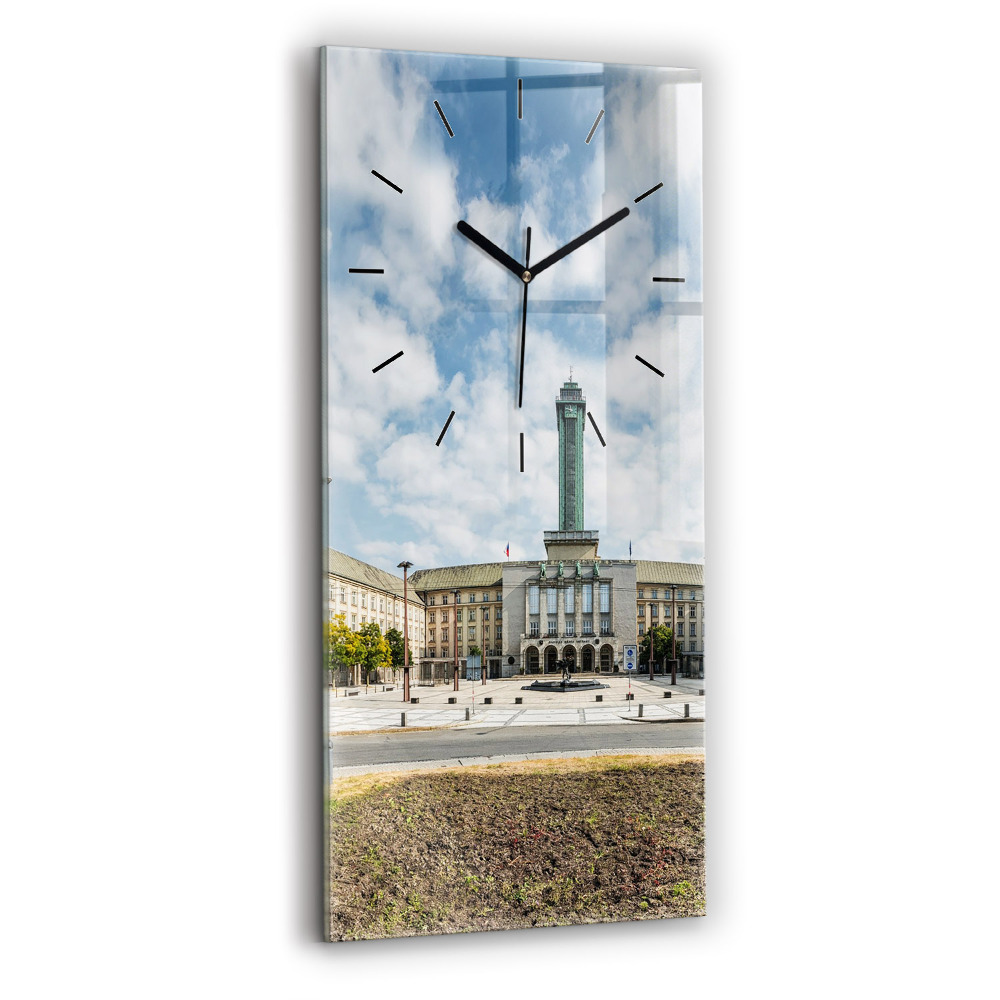 Horloge rectangulaire verticale Panorama d'Ostrava