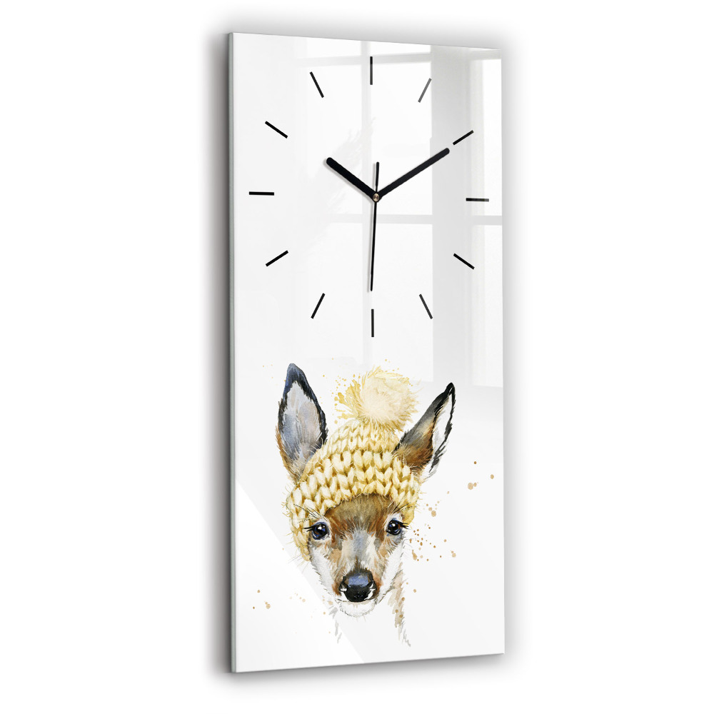 Horloge rectangulaire verticale Chevreuil