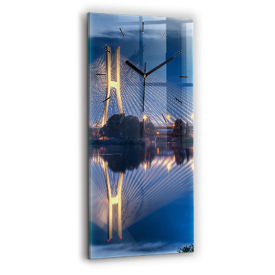Horloge verticale en verre Pont Rędziński Wroclaw