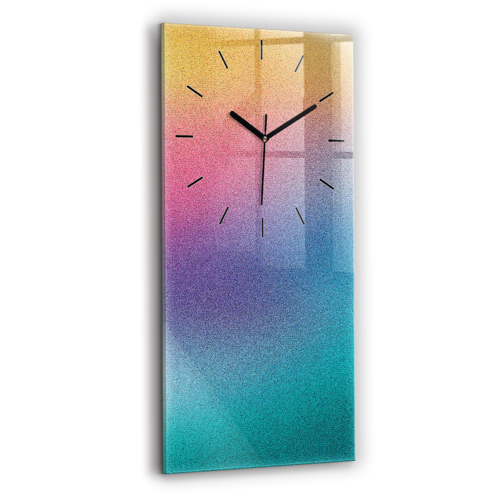 Horloge verticale en verre Motif dégradé