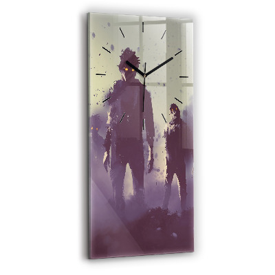 Horloge murale verticale Zombie la nuit - halloween