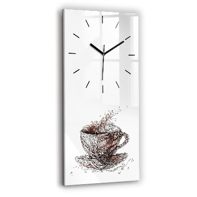 Horloge murale verticale Coupe de café