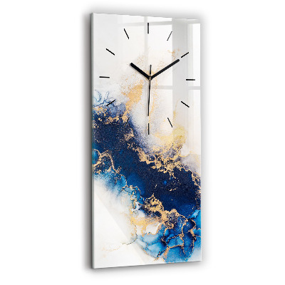 Horloge rectangulaire verticale Motif de marbre