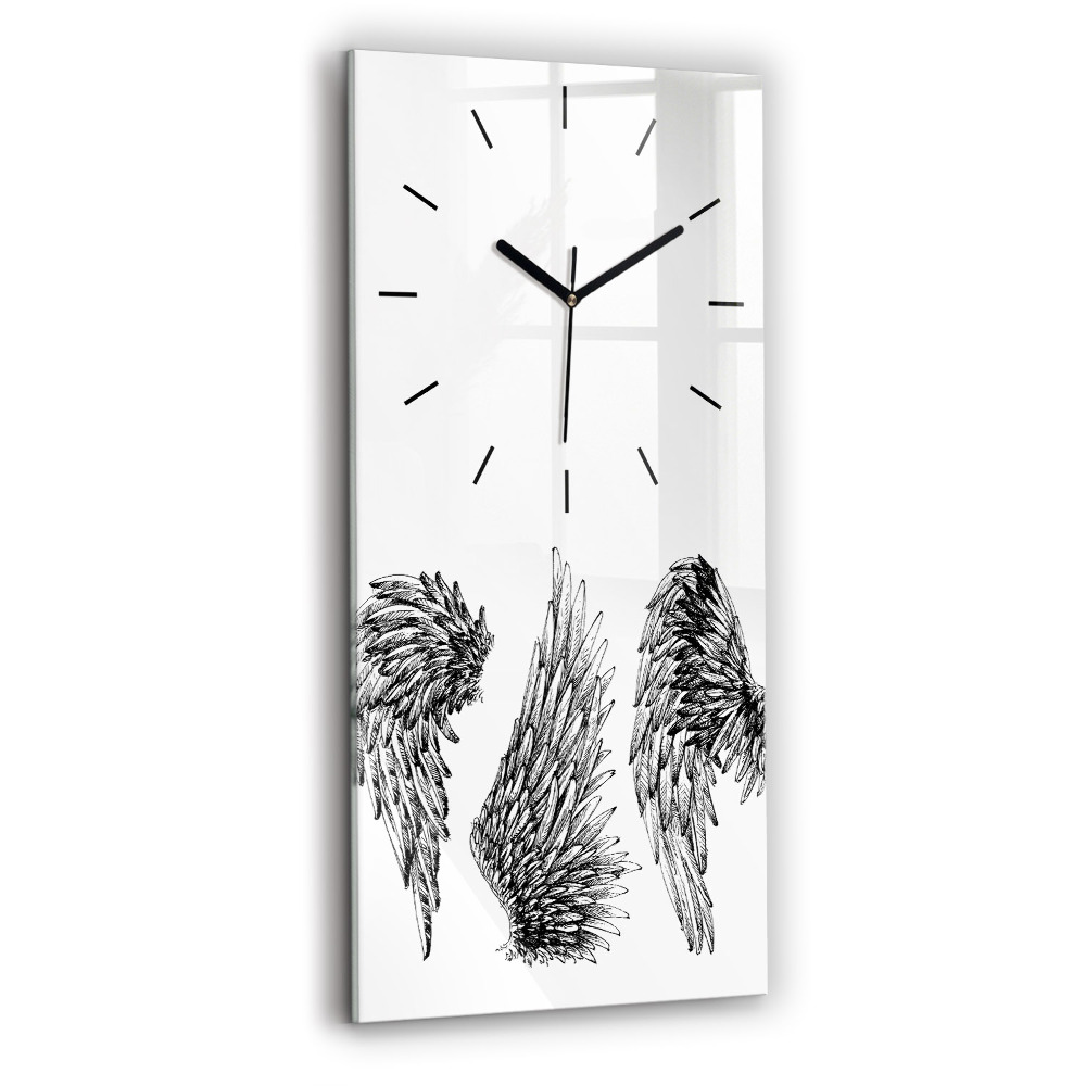 Horloge rectangulaire verticale Ailes d'ange