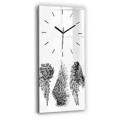 Horloge rectangulaire verticale Ailes d'ange