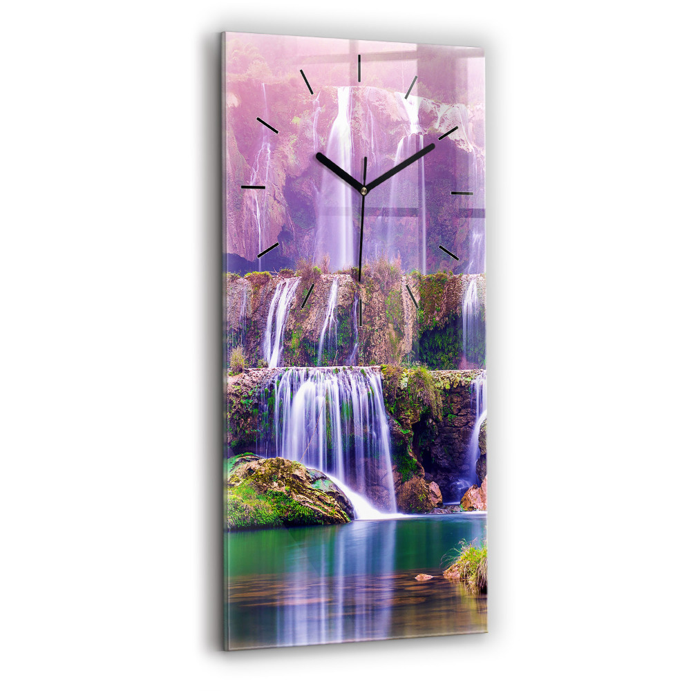Horloge rectangulaire verticale Chute d'eau Jiulong Chine