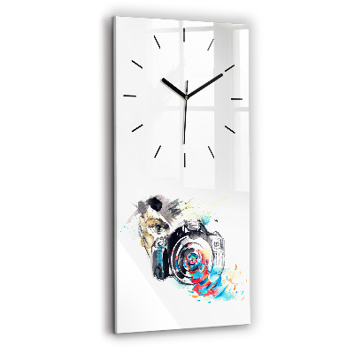 Horloge rectangulaire verticale Femme photographe