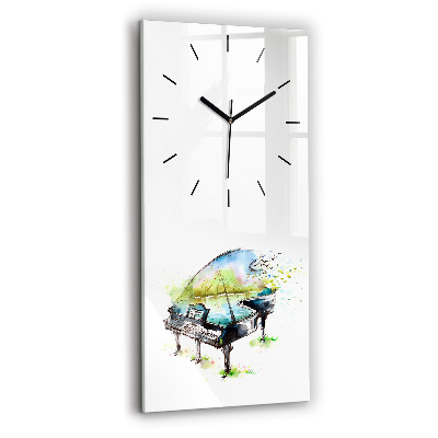 Horloge verticale en verre Illustration des 4 saisons