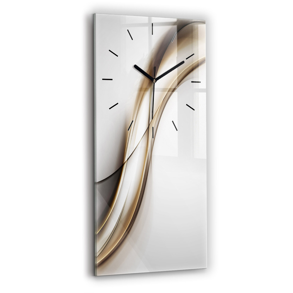 Horloge rectangulaire verticale Lignes abstraites