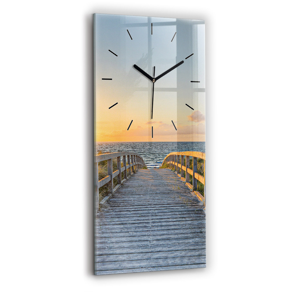 Horloge murale verticale Vacances sur la plage
