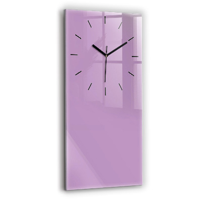 Horloge rectangulaire verticale Couleur lilas