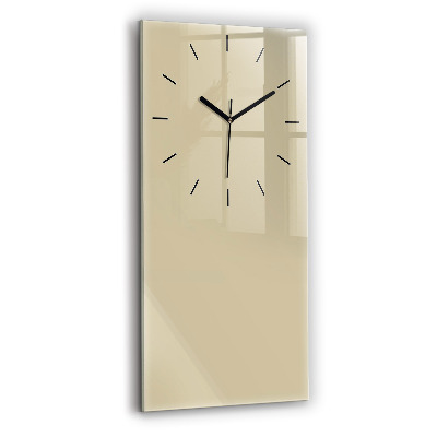 Horloge verticale en verre Couleur beige