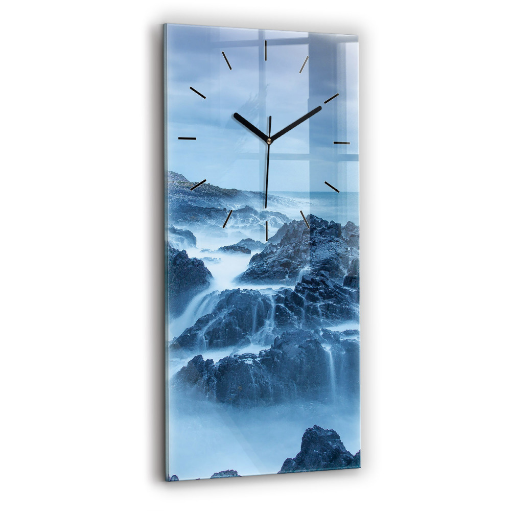 Horloge verticale en verre Phare