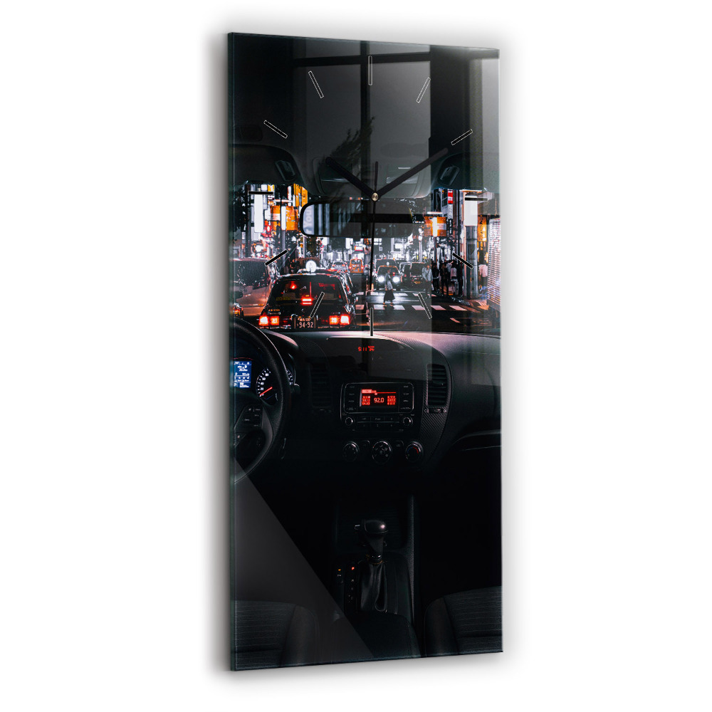 Horloge rectangulaire verticale Voiture à Tokyo