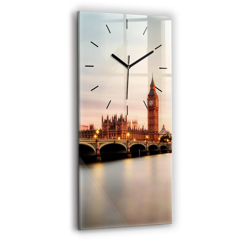 Horloge murale en verre rectangulaire Big Ben à Londres