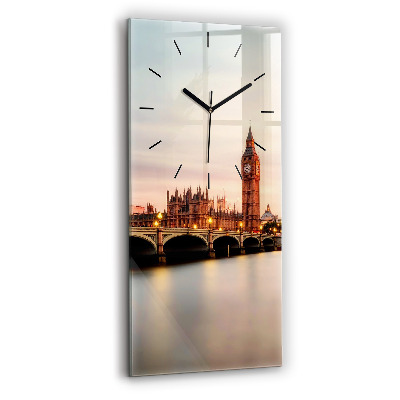 Horloge murale en verre rectangulaire Big Ben à Londres