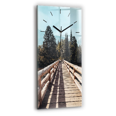 Horloge rectangulaire verticale Montagnes à Yellowstone