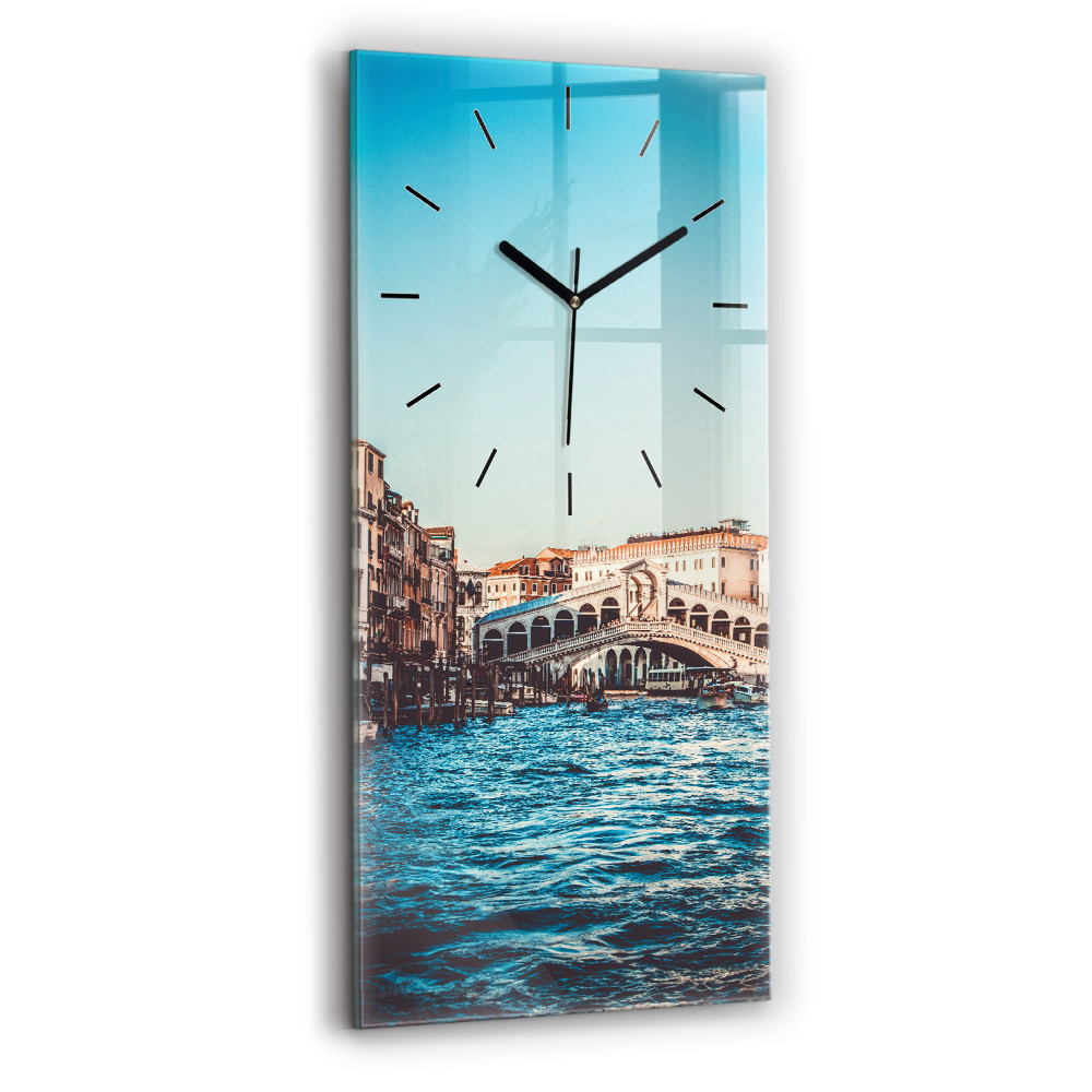 Horloge rectangulaire verticale Le pont du Rialto à Venise