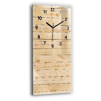Horloge rectangulaire verticale Planches en bois