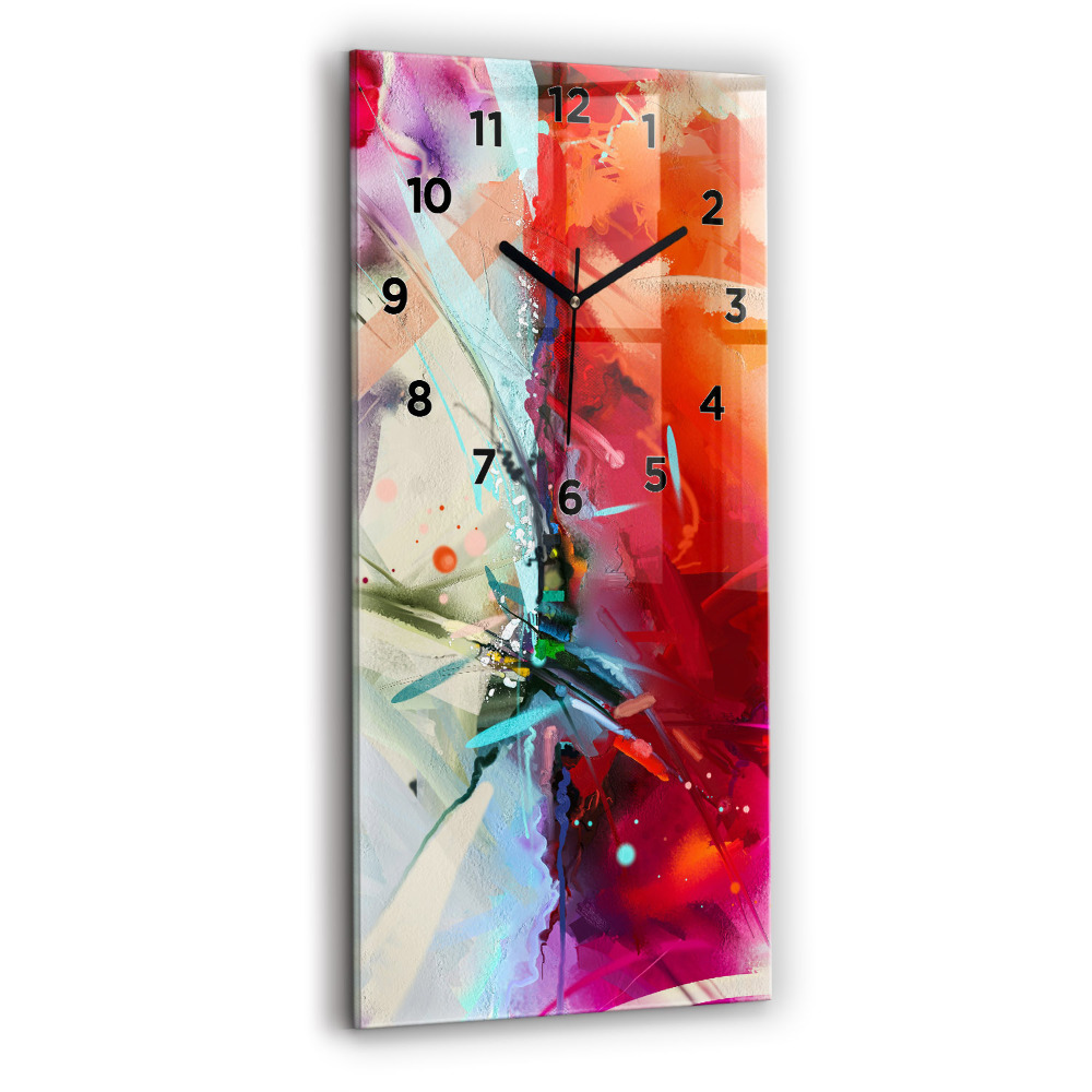 Horloge verticale en verre Rangées d'épices