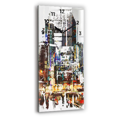 Horloge verticale en verre Ville de New York