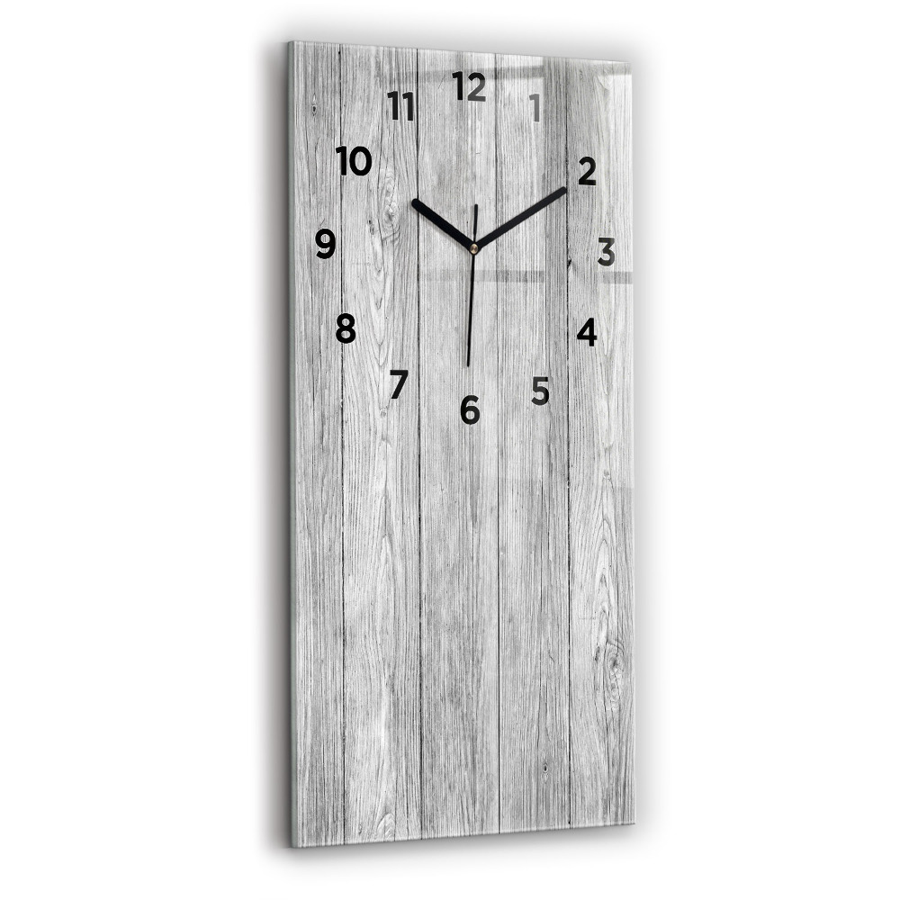 Horloge murale verticale Panneaux en bois