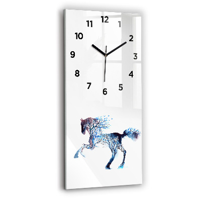 Horloge verticale en verre Nature d'un animal