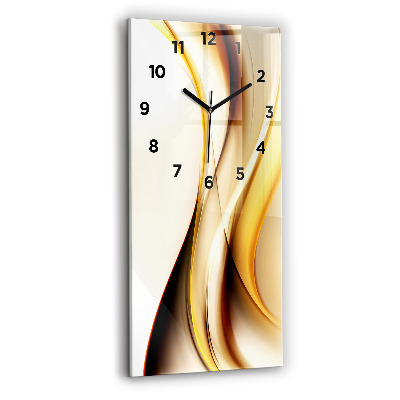 Horloge murale verticale Vague abstraite