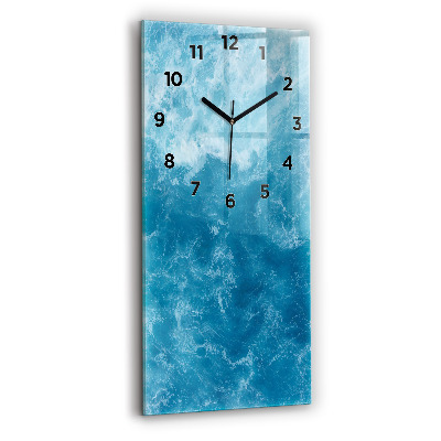 Horloge rectangulaire verticale Eau de mer