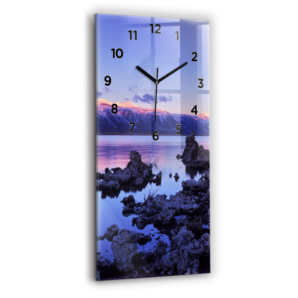 Horloge rectangulaire verticale Lac de Californie