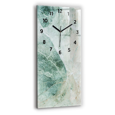 Horloge rectangulaire verticale Texture de pierre marbrée
