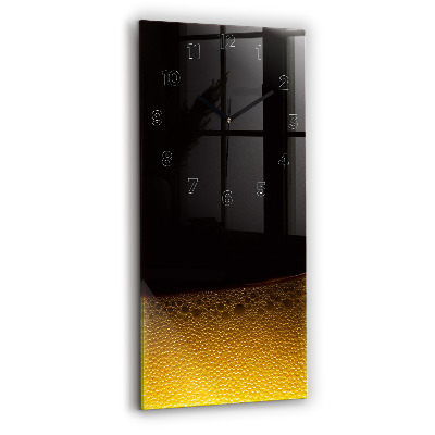 Horloge murale en verre rectangulaire Jus d'orange