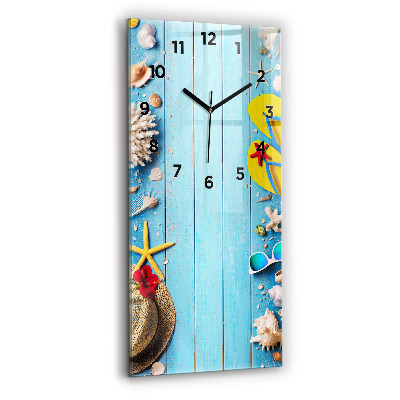 Horloge murale en verre rectangulaire Accessoires de plage