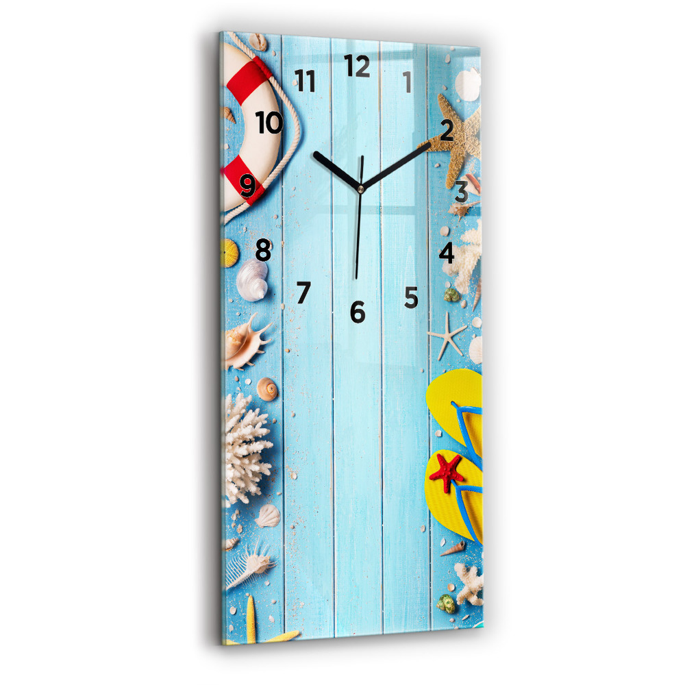 Horloge verticale en verre Accessoires de plage