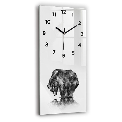 Horloge murale verticale Dessin d'ours